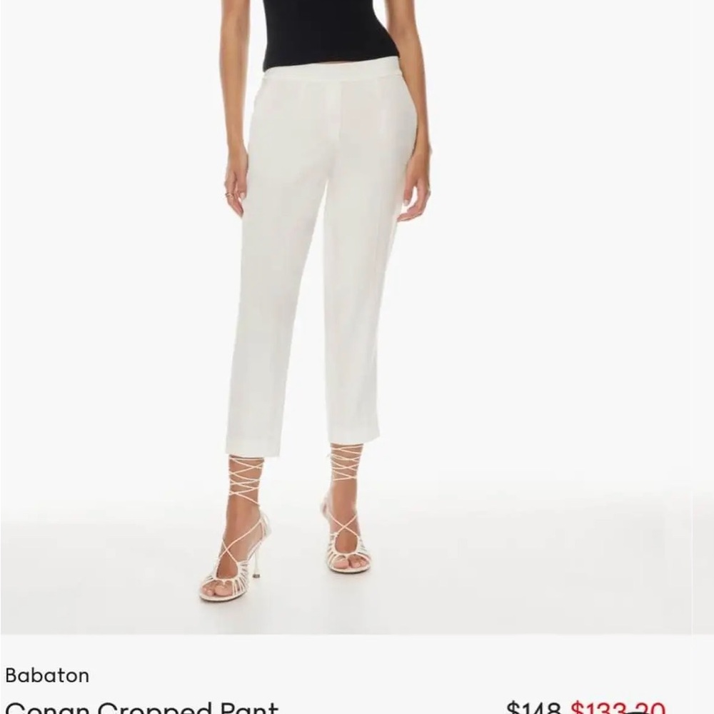 Aritzia (Babaton) Cream White Women's Trousers